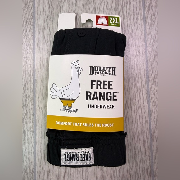 Duluth Trading Co Free Range Boxer Briefs - Black 2XL - Picture 4 of 9